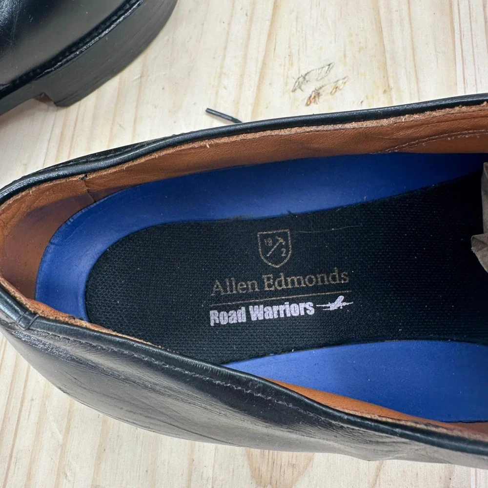 Allen Edmonds Oxford Shoes 13 B Black Fifth Avenue 5705 Cap-Toe Road Warriors